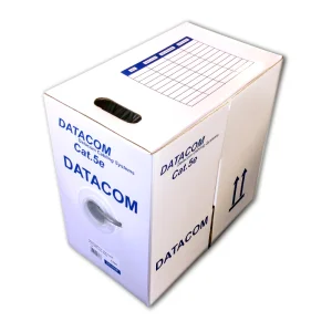 DATACOM FTP Cat5e PVC kabel 305m (drát), šedý - obrázek 2