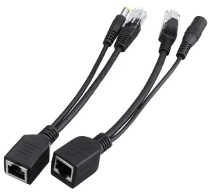 PoE pasivní - sada kabelů (injector a splitter)