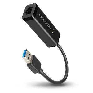 AXAGON ADE-SR, USB-A 3.2 Gen 1 - Gigabit Ethernet síťová karta, auto instal, černá - obrázek 2