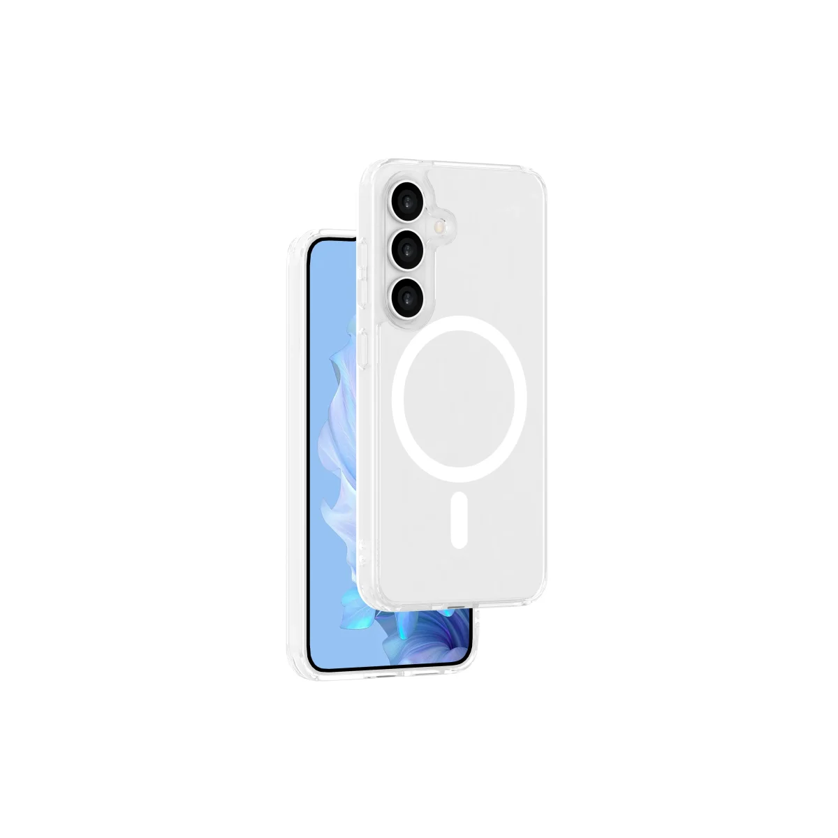 ER Crystal Snap kryt s MagSafe pro Samsung Galaxy S25 - průhledný