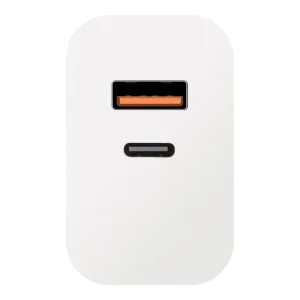 OBAL:ME Cestovní Nabíječka USB-A + USB-C 25W White - obrázek 3