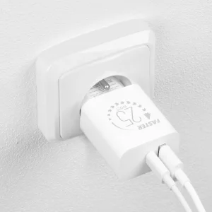 OBAL:ME Cestovní Nabíječka USB-A + USB-C 25W White - obrázek 4