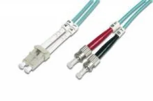 Optický patch kabel duplex LC-ST 50/125 MM 1m OM3