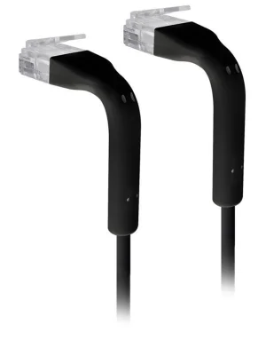 Ubiquiti U-Cable-Patch-RJ45-BK-50, Ethernet Patch Kabel, 0,1m (0,22m s konektory),Cat6, černý (50ks)