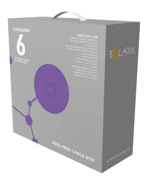 Instalační kabel Solarix CAT6 UTP LSOH Dca-s2,d2,a1 100m/box SXKD-6-UTP-LSOH - obrázek 3