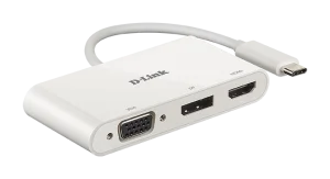 D-Link 3-in-1 USB-C to HDMI/VGA/DisplayPort Adapter