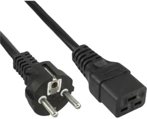 PremiumCord Kabel síťový k počítači 230V 16A 1,5m IEC 320 C19 konektor