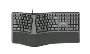 Klávesnice C-TECH KB-113E USB, ERGO,  černá, CZ/SK - obrázek 2