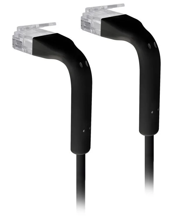 Ubiquiti U-Cable-PATCH-RJ45-BK, Ethernet Patch Kabel, 0,1m (0,22m s konektory), Cat6, černý