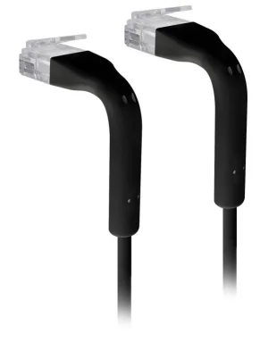 Ubiquiti U-Cable-PATCH-RJ45-BK, Ethernet Patch Kabel, 0,1m (0,22m s konektory), Cat6, černý