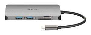 D-Link 8-in-1 USB-C Hub with HDMI/Ethernet/Card Reader/Power Delivery - obrázek 2