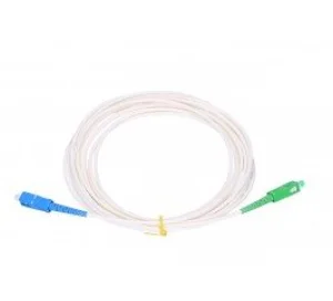 SC/APC - SC/UPC simplex 9/125 SM 3m arm.bílý 3mm B3 LSZH