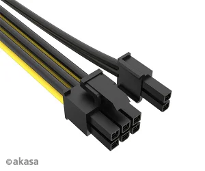 AKASA - 12V ATX 8-Pin na PCIe 6+2 pin adaptér - obrázek 2