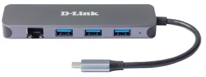 D-Link 5-in-1 USB-C Hub with Gigabit Ethernet/Power Delivery - obrázek 2