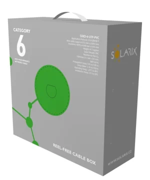 Instalační kabel Solarix CAT6 UTP PVC Eca 100m/box SXKD-6-UTP-PVC - obrázek 2
