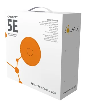 Instalační kabel Solarix CAT5E FTP PE Fca venkovní 100m/box SXKD-5E-FTP-PE - obrázek 3