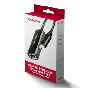 AXAGON ADE-ARC, USB-C 3.2 Gen 1 - Gigabit Ethernet síťová karta, Realtek 8153, auto instal - obrázek 4