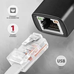 AXAGON ADE-ARC, USB-C 3.2 Gen 1 - Gigabit Ethernet síťová karta, Realtek 8153, auto instal - obrázek 6