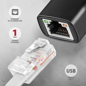 AXAGON ADE-AR, USB-A 3.2 Gen 1 - Gigabit Ethernet síťová karta, Realtek 8153, auto instal - obrázek 6