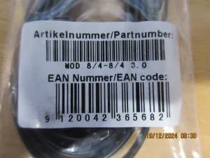Propojovací kabel telefonní, 1x RJ-45 1x RJ-45, 3m - obrázek 4
