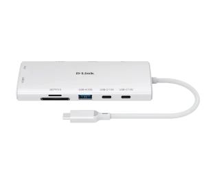 D-Link 10-in-1 USB-C Hub with HDMI x2 / USB-C x2, USB A x2 / Ethernet/Card Reader/Power Delivery - obrázek 2