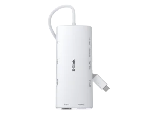 D-Link 10-in-1 USB-C Hub with HDMI x2 / USB-C x2, USB A x2 / Ethernet/Card Reader/Power Delivery