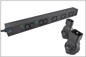 PremiumCord Adaptér IEC C20 M - SCHUKO CEE 7/3 F - obrázek 3