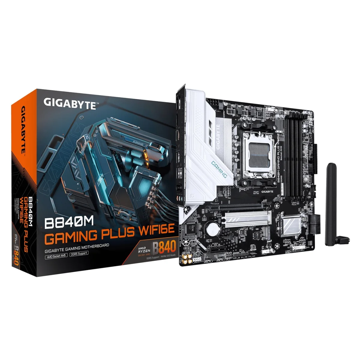 GIGABYTE B840M GAMING PLUS WIFI6E/AM5/mATX