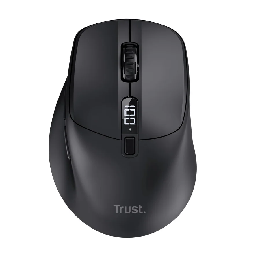 Trust Zevo/Cestovní/Optická/Pro praváky/4 000 DPI/USB+BT/Černá