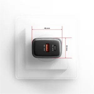 AXAGON ACU-PQ67D GaN nabíječka do sítě 67W, USB-A + USB-C, PD3.0/PPS/QC4+/SFC2.0/Apple, LCD display - obrázek 12