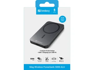 Sandberg Magnet Wireless Powerbank 5000 ALU - obrázek 7