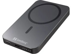 Sandberg Magnet Wireless Powerbank 5000 ALU