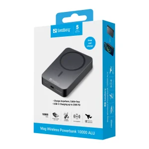 Sandberg Mag Wireless Powerbank 10000 mAh ALU, černá - obrázek 17