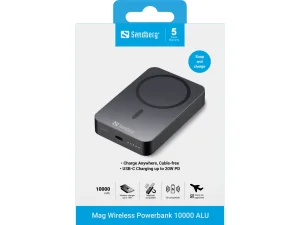Sandberg Mag Wireless Powerbank 10000 mAh ALU, černá - obrázek 9