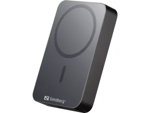 Sandberg Mag bezdrátová powerbanka 10000mAh (37 Wh), černá - obrázek 2