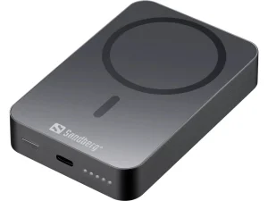 Sandberg Mag bezdrátová powerbanka 10000mAh (37 Wh), černá