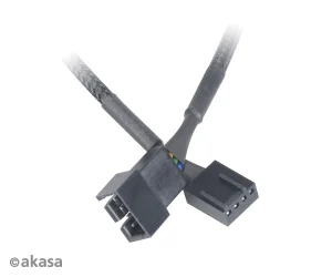 AKASA - PWM prodlužovací kabel ventilátoru 4 ks - obrázek 2