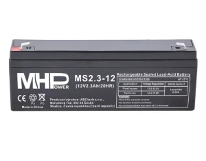 MHPower MS2.3-12 olověný akumulátor AGM 12V/2.3Ah,