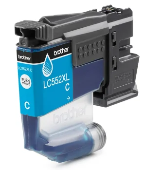 Inkoustová náplň Brother LC-552XLC azurová XL - obrázek 3