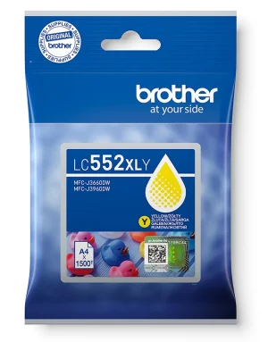 Inkoustová náplň Brother LC-552XLY žlutá XL