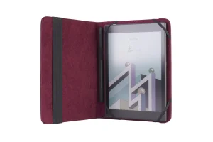 C-TECH PROTECT pouzdro z pravé kůže pro 8" zařízení, RLC-01, bordó (Pocketbook Inkpad 3/4, Onyx Boox - obrázek 2