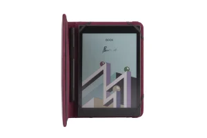 C-TECH PROTECT pouzdro z pravé kůže pro 8" zařízení, RLC-01, bordó (Pocketbook Inkpad 3/4, Onyx Boox - obrázek 3