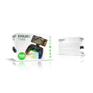 EVOLVEO Ptero2, bezdrátový & drátový gamepad pro PC, PS3/4/5, iOS, Android, Switch, černý - obrázek 11