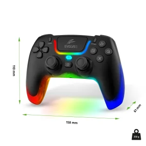 EVOLVEO Ptero2, bezdrátový & drátový gamepad pro PC, PS3/4/5, iOS, Android, Switch, černý - obrázek 9