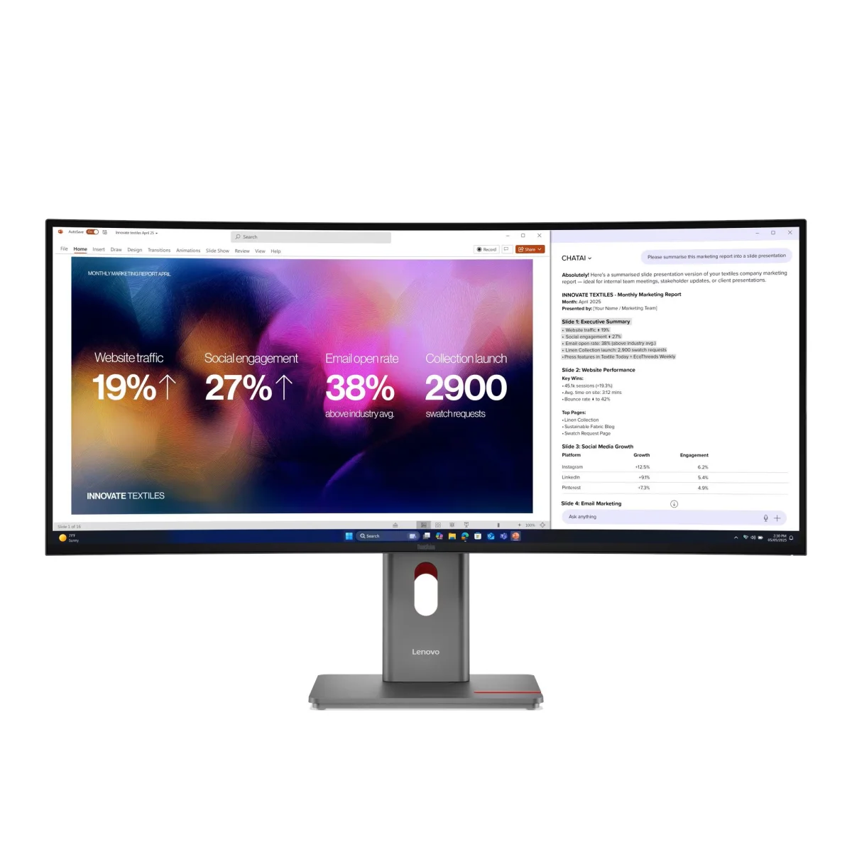 Lenovo ThinkVision P40WD-40 39,7" IPS WUHD 120Hz