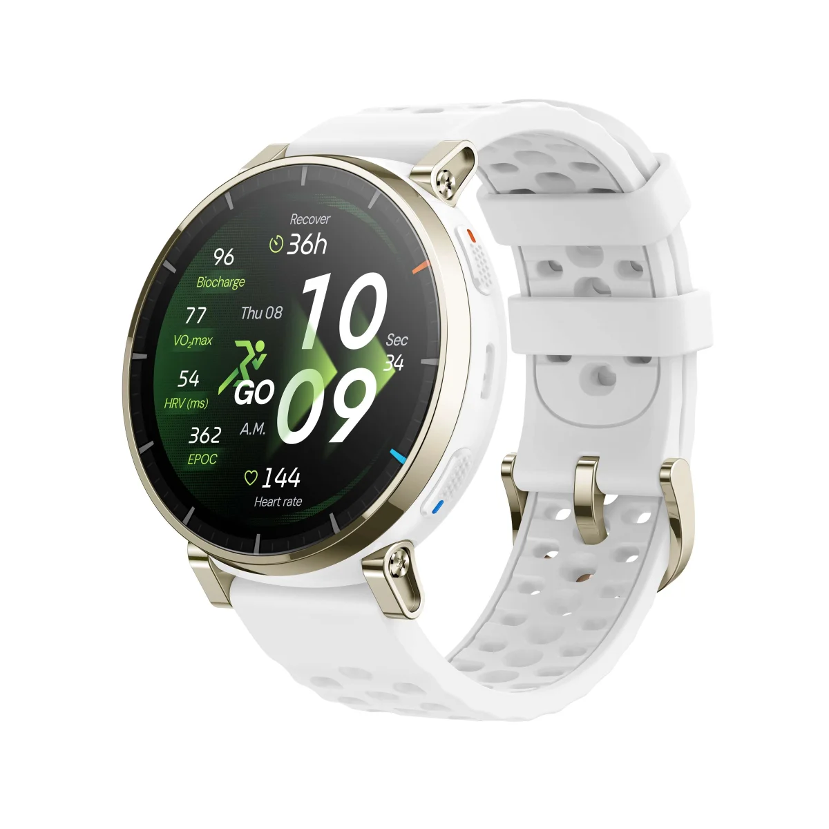 Amazfit Active 3 Premium Chytré hodinky Aero White
