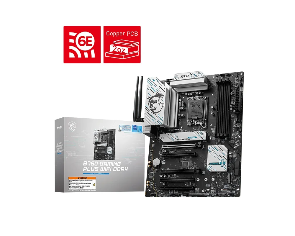 MSI B760 GAMING PLUS WIFI DDR4 deska LGA1700 ATX