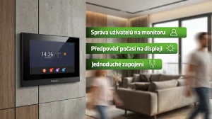 EVOLVEO DoorPhone ID-2, 2drátový videotelefon pro dva byty s RFID, otiskem prstu a podporou ONVIF ka - obrázek 3