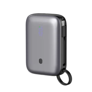 Platinet Powerbanka 10000 mAh 20W Power Delivery, 2xUSB-C, 1xUSB-A, kabel USB-C 1m, černá