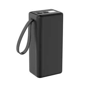 Platinet Powerbanka 40000 mAh 65W Power Delivery, 2xUSB-C, 2xUSB-A, kabel USB-C 1m, černá - obrázek 4